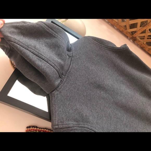 Nike navy blue tag hoodie sweater distressed faded club fleece pullover - Picture 8 of 16